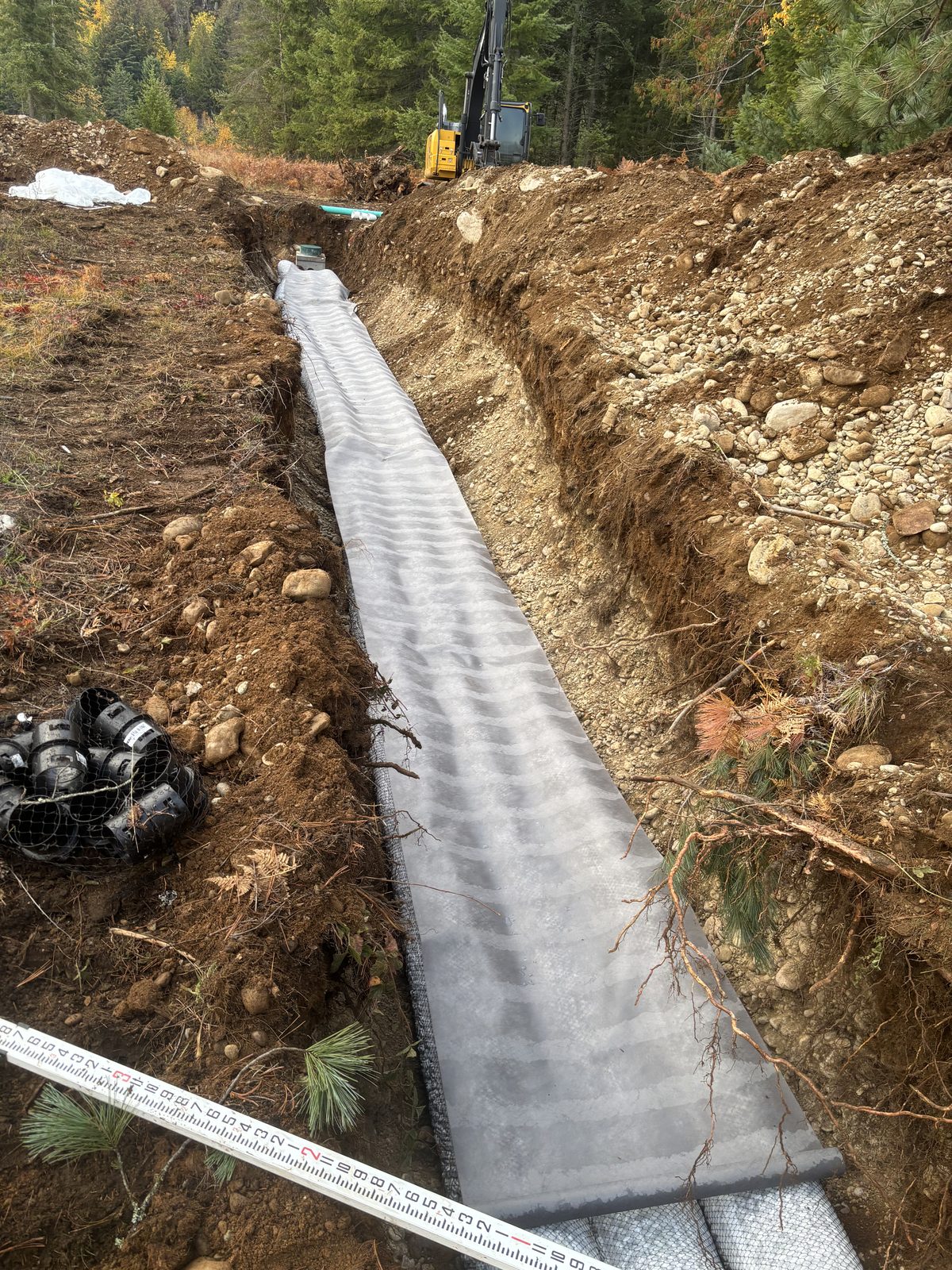 Drain field excavation — Northern Idaho