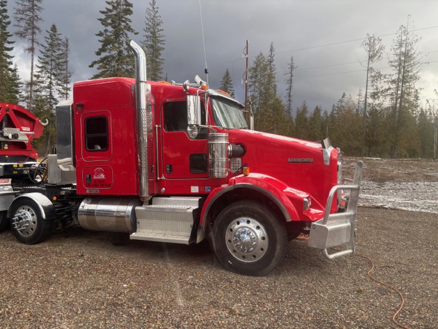Bay Builders tractor truck for hauling equipment