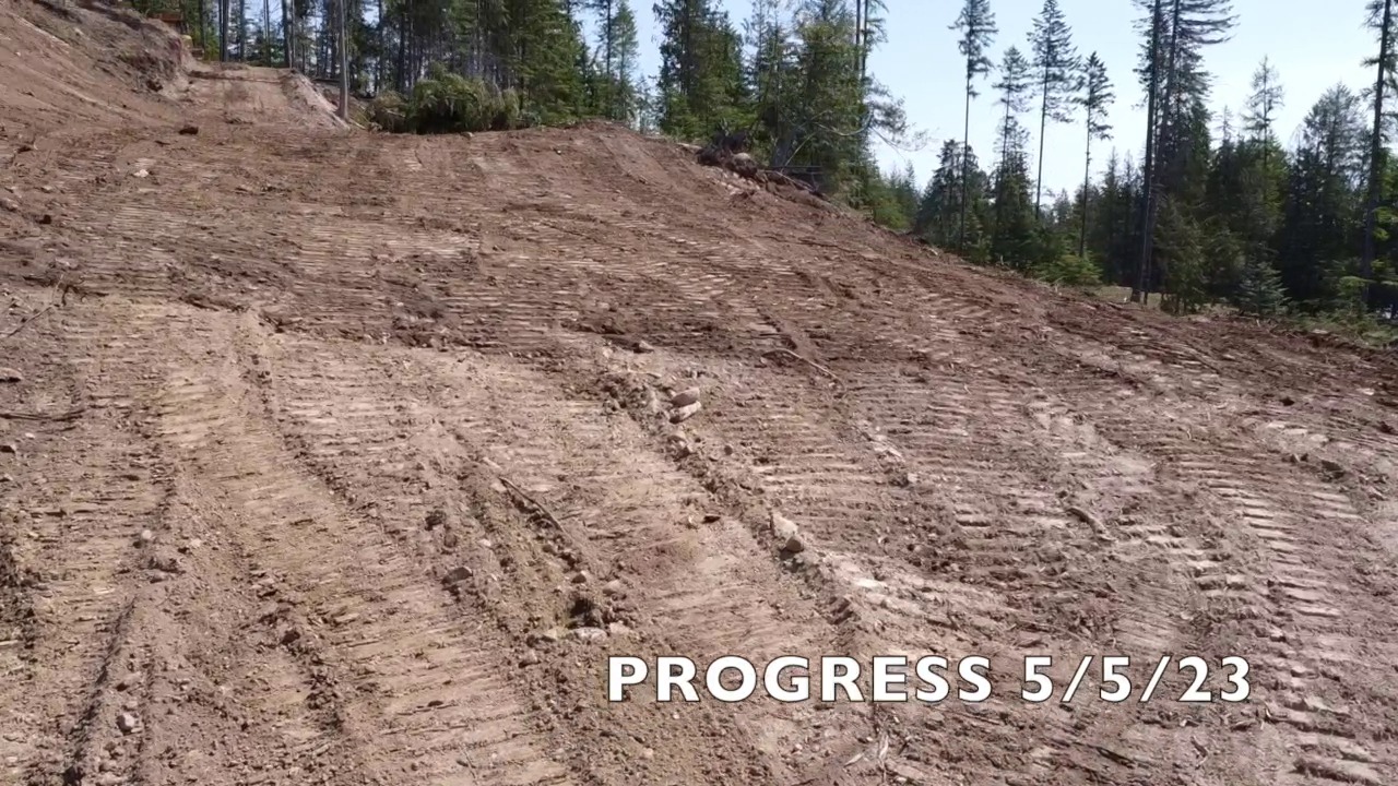 Graded hillside road — Clark Fork, ID